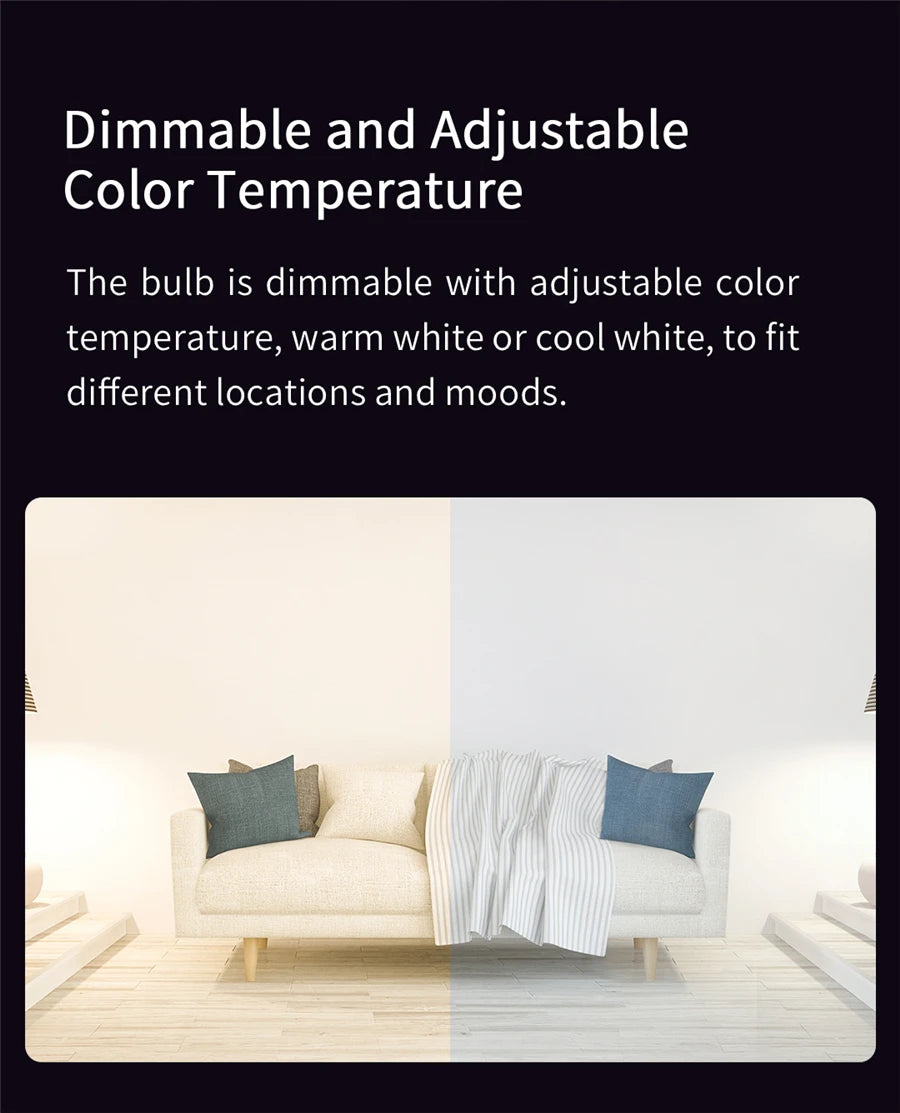 Smart LED Bulb Pack – RGB Colour-Changing, Alexa & Google, Bulk Saver