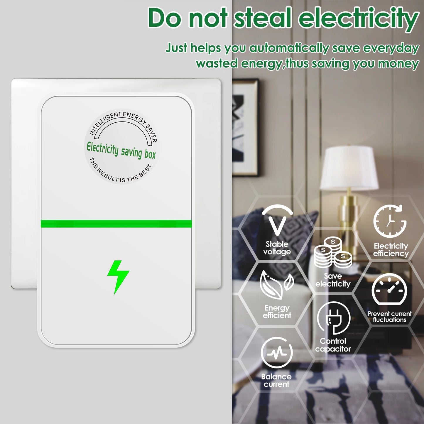 Portable Power Saver Box – Reduce Standby Energy & Cut Electricity Costs