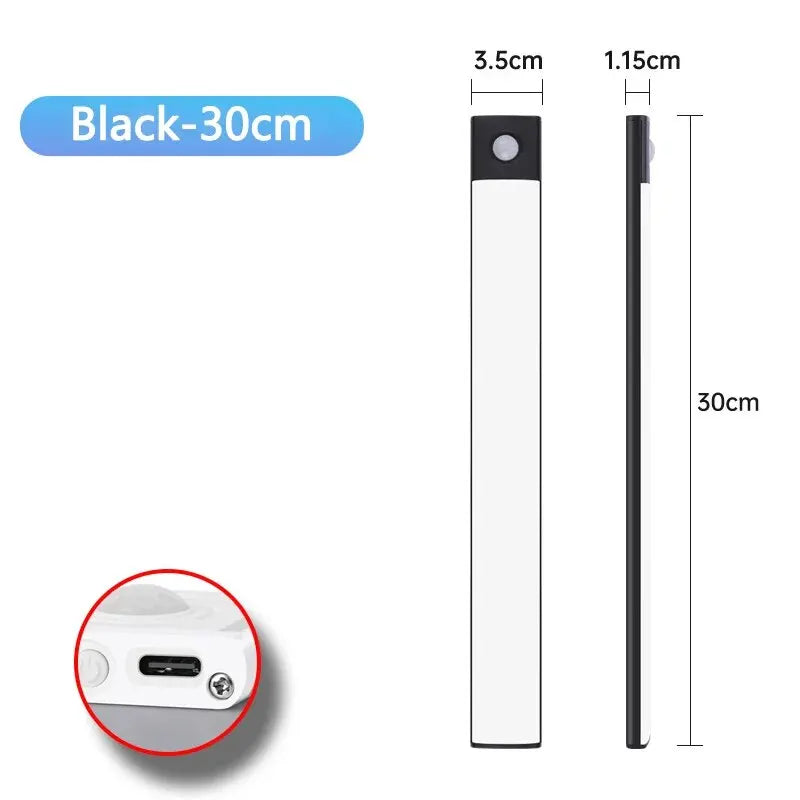 Rechargeable Motion Sensor LED Light Bar – Wardrobe, Kitchen & Cabinet