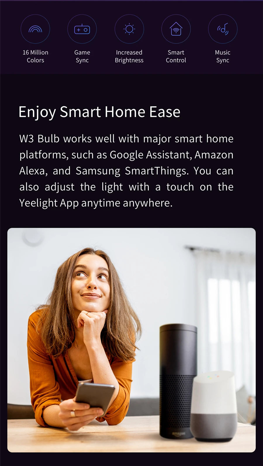 Smart LED Bulb Pack – RGB Colour-Changing, Alexa & Google, Bulk Saver