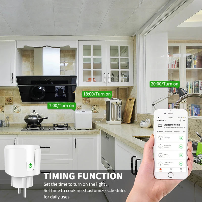 WiFi Smart Plug – Voice Control, App & Timer, Alexa & Google Home