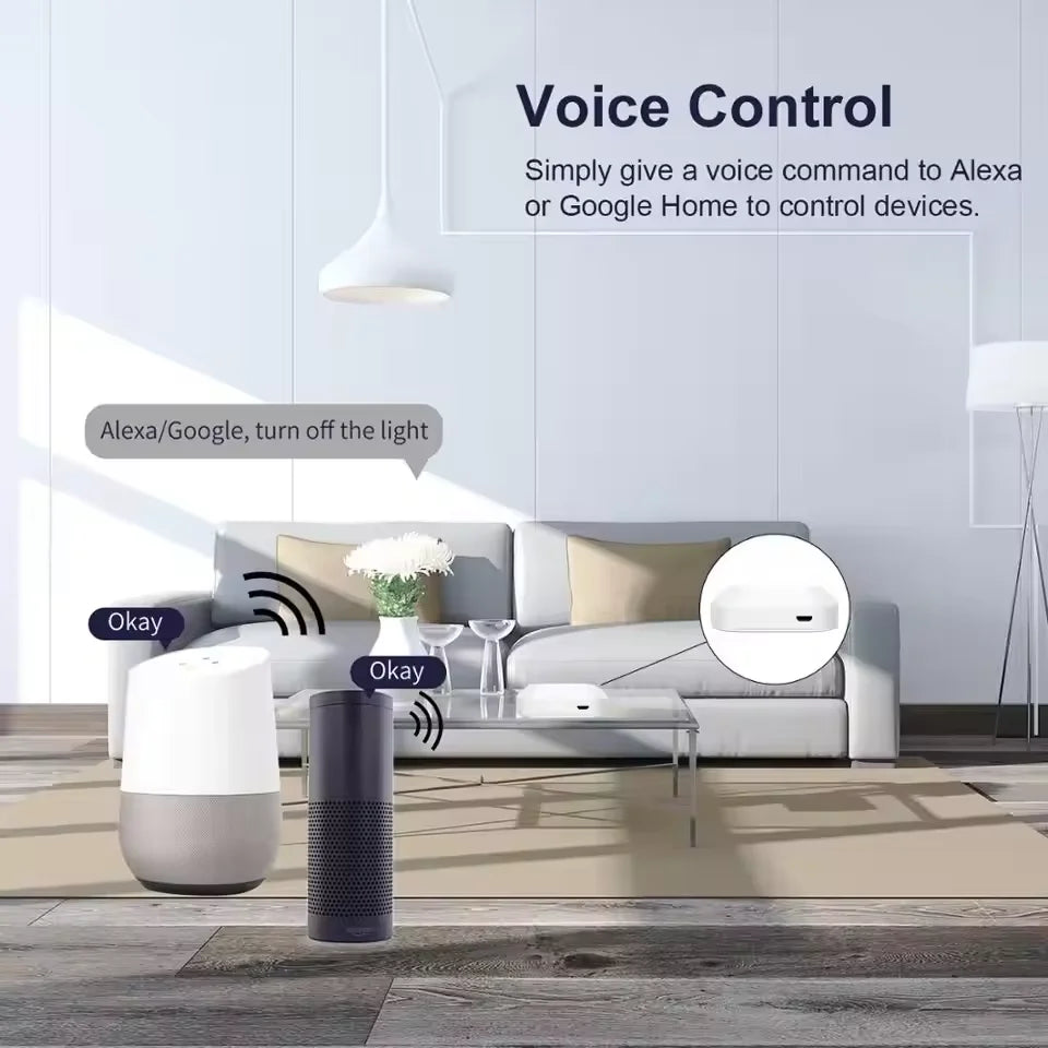 Smart Hub Gateway 3.0 – WiFi Bridge with Voice Control, Alexa & Google