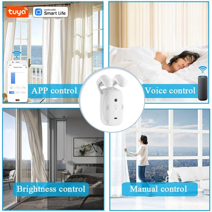 Smart WiFi Curtain Robot – Voice Control Auto Opener for Existing Curtains