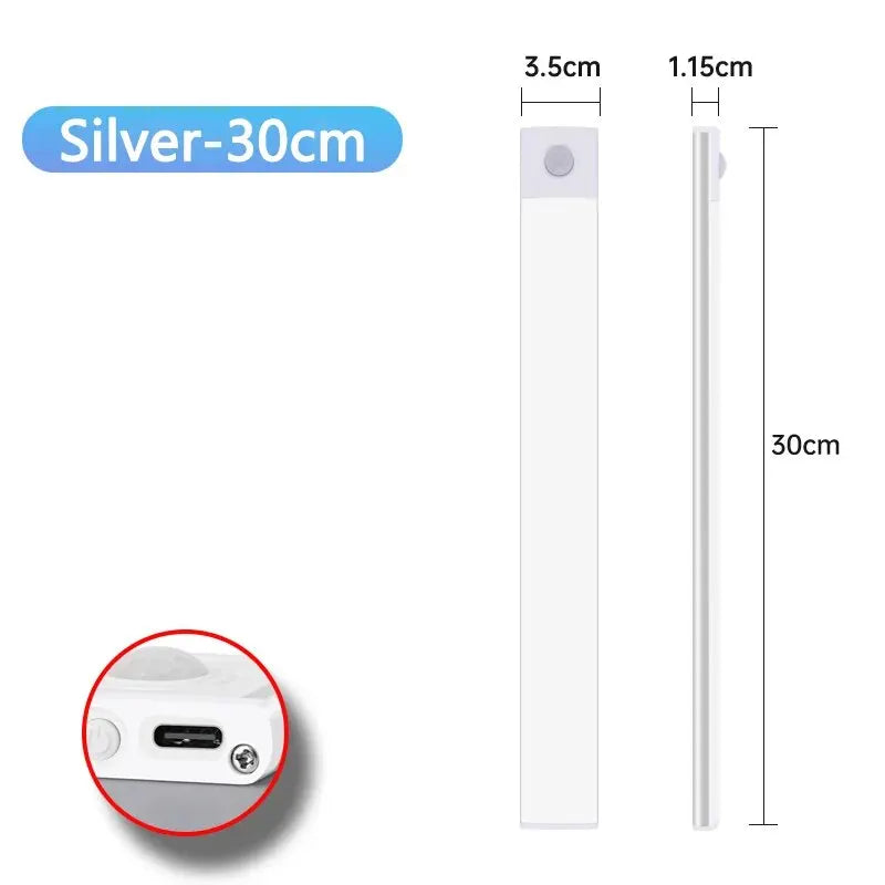 Rechargeable Motion Sensor LED Light Bar – Wardrobe, Kitchen & Cabinet