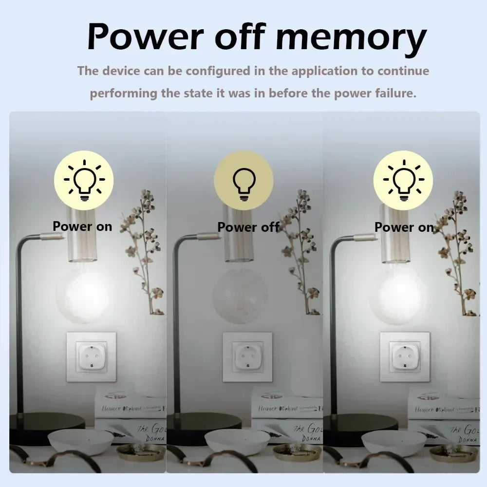 Smart WiFi Plug EU Socket – Alexa, Google Home & Smart Life App Control