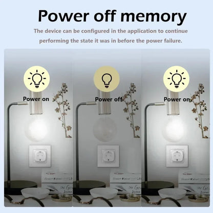 Smart WiFi Plug EU Socket – Alexa, Google Home & Smart Life App Control