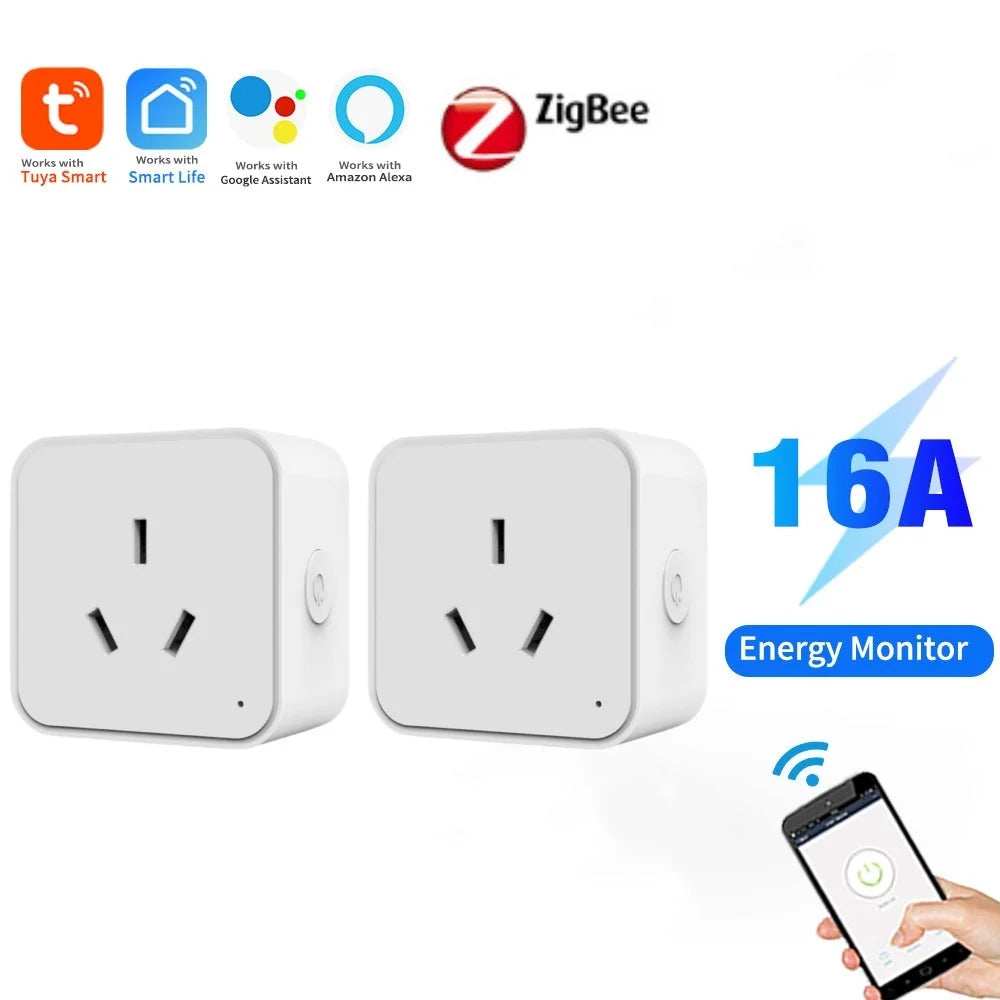 WiFi + Zigbee Smart Plug Dual Protocol Alexa