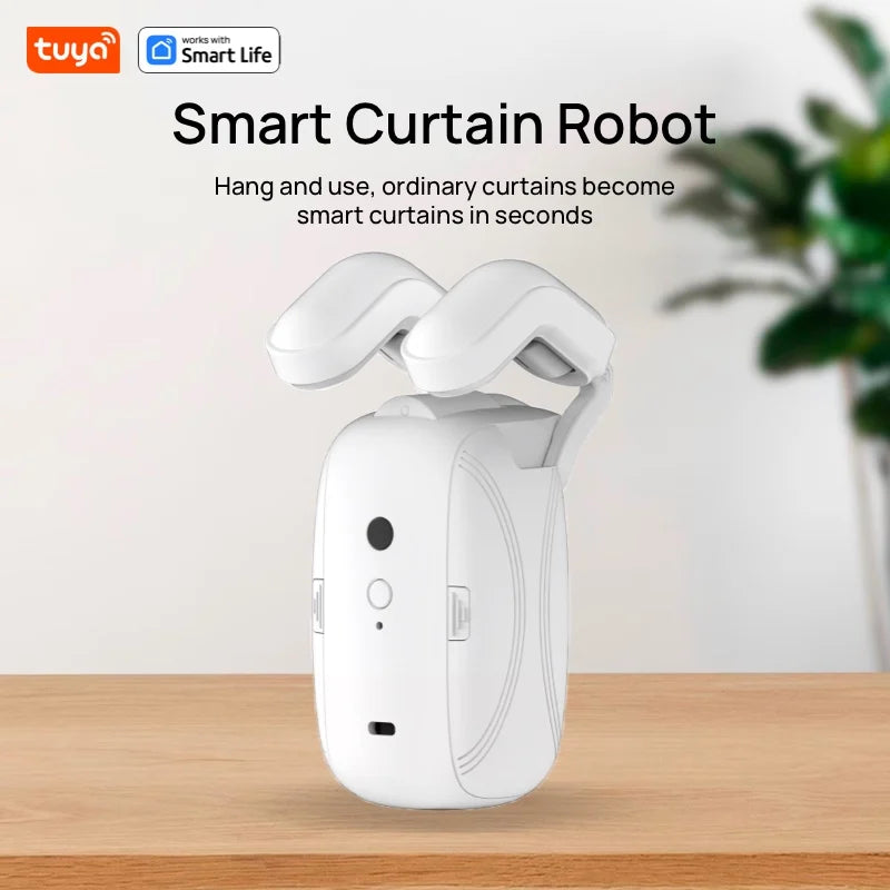 Smart WiFi Curtain Robot – Voice Control Auto Opener for Existing Curtains