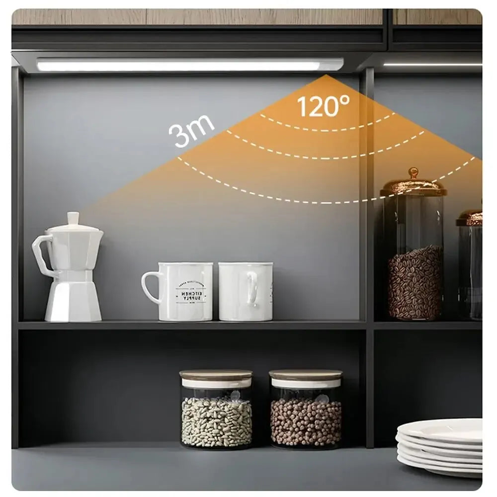 Rechargeable Motion Sensor LED Light Bar – Wardrobe, Kitchen & Cabinet