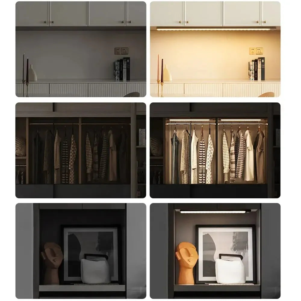 Rechargeable Motion Sensor LED Light Bar – Wardrobe, Kitchen & Cabinet