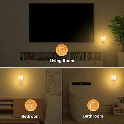 Motion Sensor Night Light – Wireless Plug-In LED for Hallway & Bedroom
