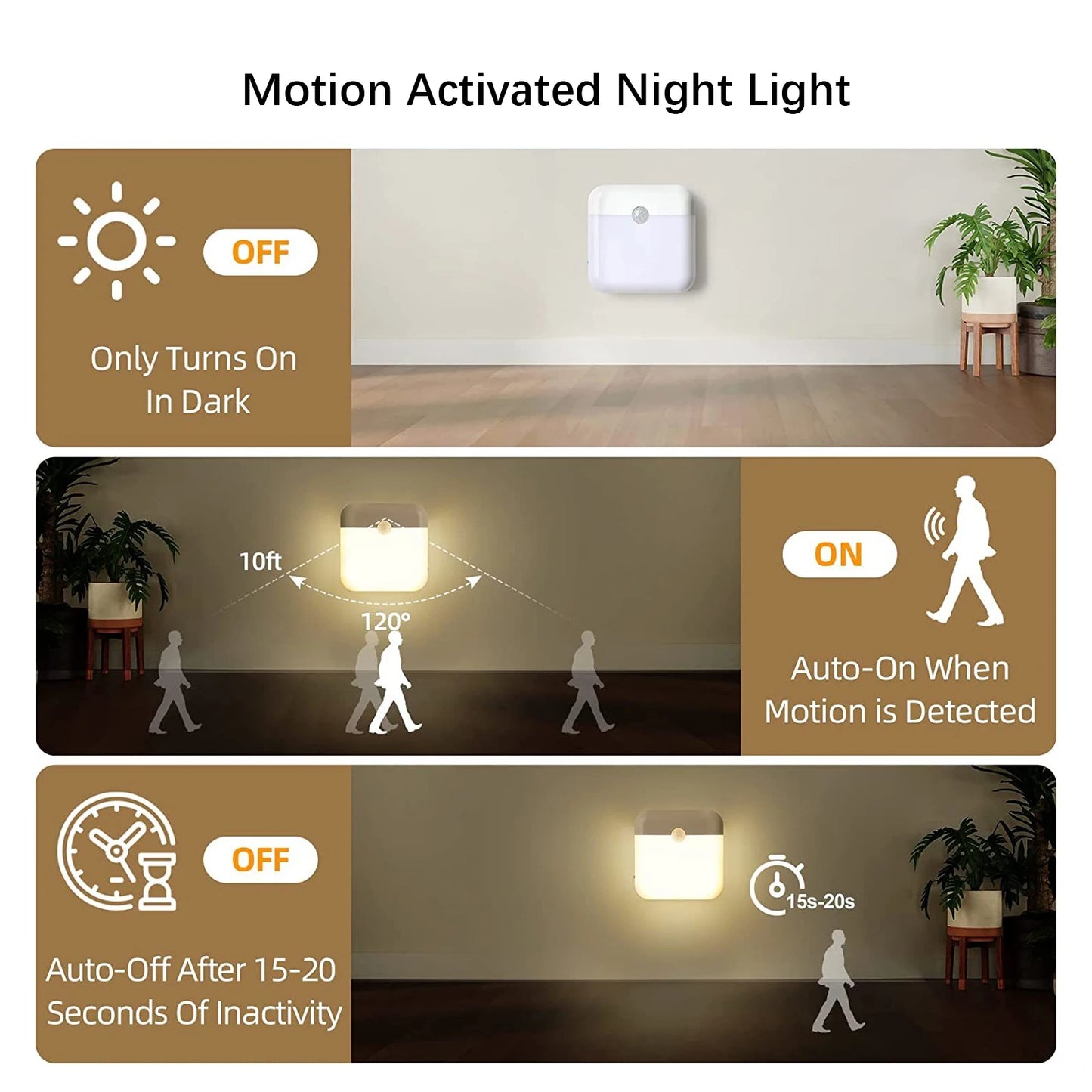 Night Light Rechargeable Stick-On Hallway Light