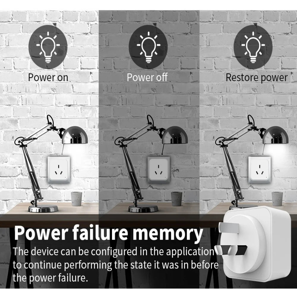 AU Multi-Socket Smart Plug – WiFi + Zigbee, Alexa & Google Voice Control