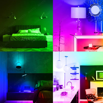 WiFi + Bluetooth RGB LED Bulb Dual Connectivity App & Voice Control