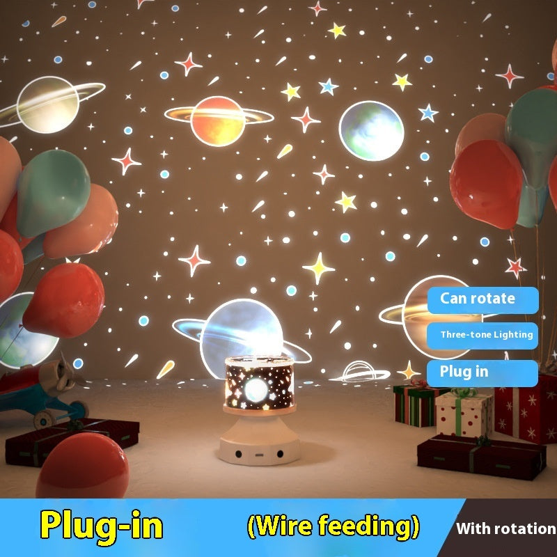 Star Projector Lamp with Bluetooth Speaker – 360° Galaxy Light Show